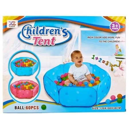 Piscina pliabila albastra cu mingiute incluse [5]