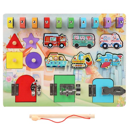 Puzzle - Placa cu activitati Busy Board Fishing