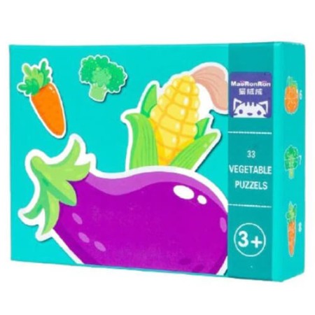 Puzzle - Puzzle bebe 33 piese Legume