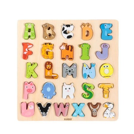 Litere si cifre - Puzzle Litere Kabi