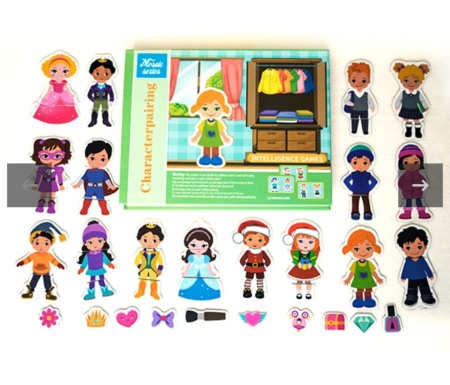 Puzzle - Puzzle magnetic ,Potriveste Personajele