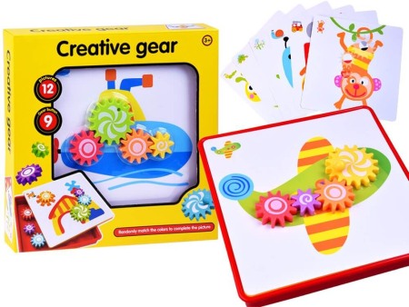 Gradinita si scoala - Puzzle roti dintate Creative Gear