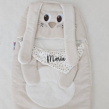 Sac de Dormit Bebelusi, Iepuras -personalizat cu nume [2]
