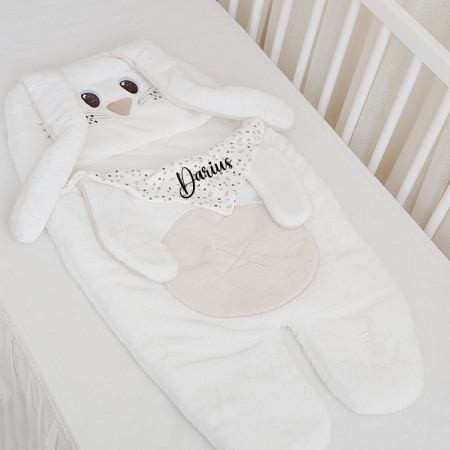 Articole bebe - Sac de Dormit Bebelusi, Iepuras -personalizat cu nume