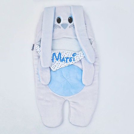 Sac de Dormit Bebelusi, Iepuras -personalizat cu nume [10]
