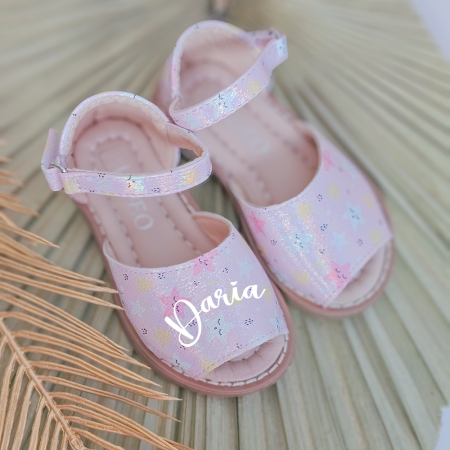 Sandale pentru Fete 832 Pink, personalizate cu nume [1]