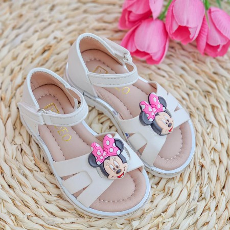 Incaltaminte copii - Sandale pentru Fete Minnie Mouse, 308 Alb