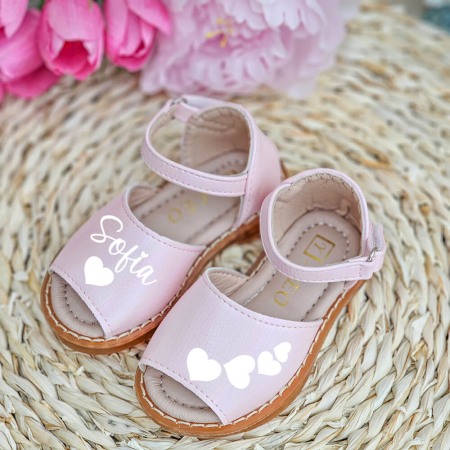 Sandale personalizate 306A Pink, personalizate cu nume [1]