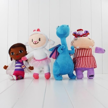Set 4 jucarii plus: Doctorita Plusica, Hallie, Lambie si Dragonel [0]