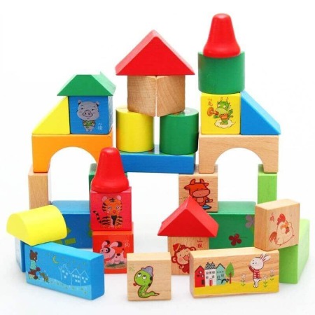 Set 51 cuburi constructie din lemn [2]