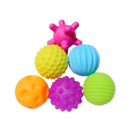 Set 6 mingi senzoriale pentru bebelusi [5]