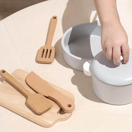 Set accesorii de jucarie pentru bucatarie, din lemn [6]