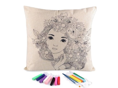 Jucarii educative si creative - Set creativ pictura - față de pernă decorabilă