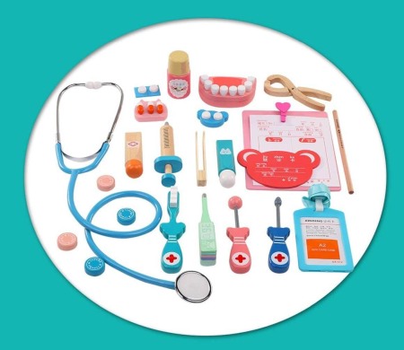 Jucarii de rol - Set de joaca din lemn - La Dentist