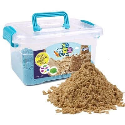 Set nisip kinetic cu forme si tavita (1 kg) [2]