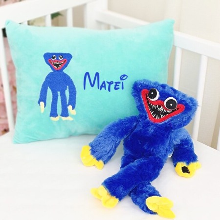 Set personalizat: Huggy Wuggy + pernuta turcoaz [1]