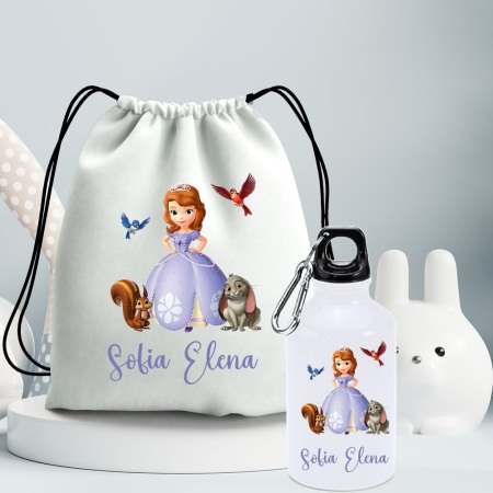 Gradinita si scoala - Set Personalizat pentru gradinita/cresa: rucsac si sticla