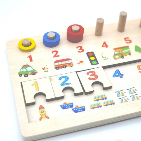 Tabla de asociere cu operatiuni matematice din lemn [4]
