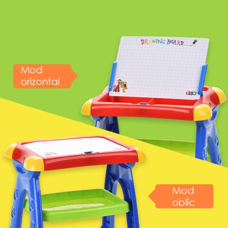 Tabla Magnetica Educativa 3 in 1 pentru Copii: Cifre si Litere [2]