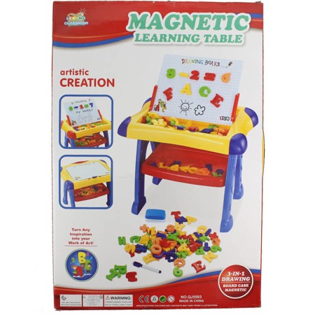 Jucarii creative - Tabla Magnetica Educativa 3 in 1 pentru Copii: Cifre si Litere