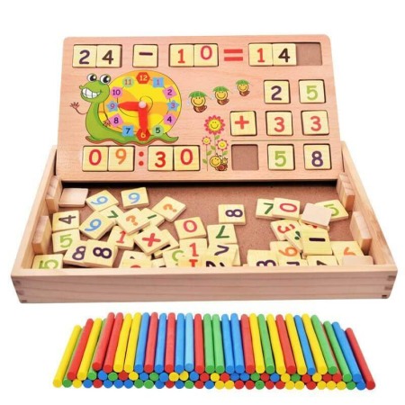 Litere si cifre - Tablita multifunctionala  Montessori