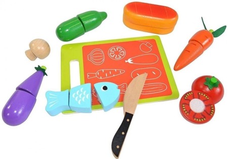 Bucatarii si accesorii - Tooky Toy Alimente de taiat