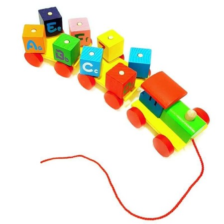 Trenulet din lemn ABC [0]