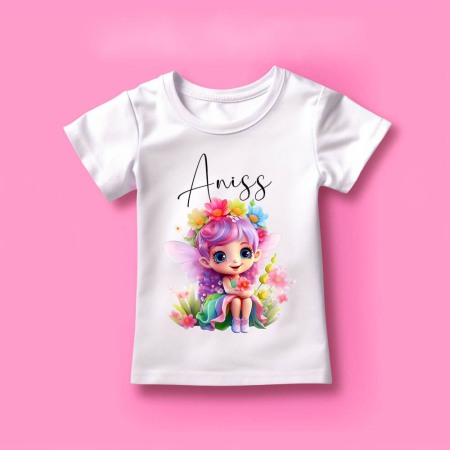 Haine copii - Tricou copii Personalizat cu nume Zana 001