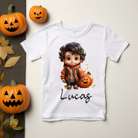 Cadouri personalizate - Tricou Halloween copii Personalizat cu nume Model 5