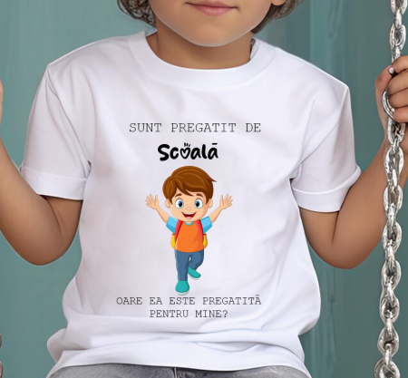 Haine copii - Tricou Personalizat Scoala Model 4