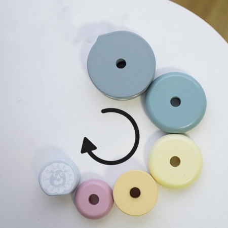 Turn din lemn Montessori Pastel Kabi [4]