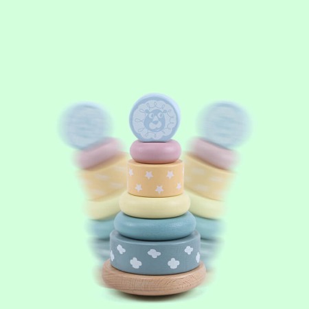 Turn din lemn Montessori Pastel Kabi [2]