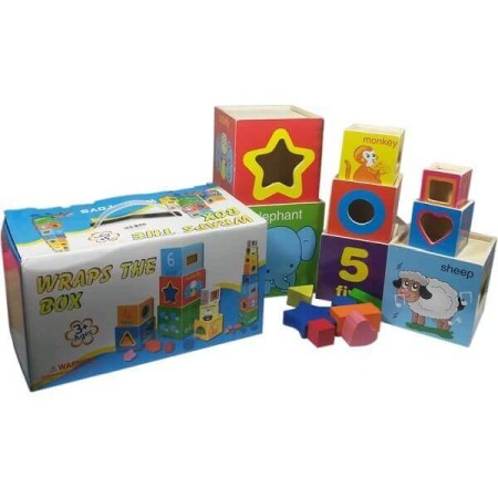 Turn educativ din lemn-8 cuburi [2]