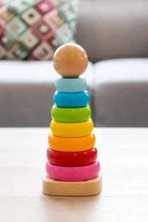 Sortatoare - Turn Montessori curcubeu OZM Toy