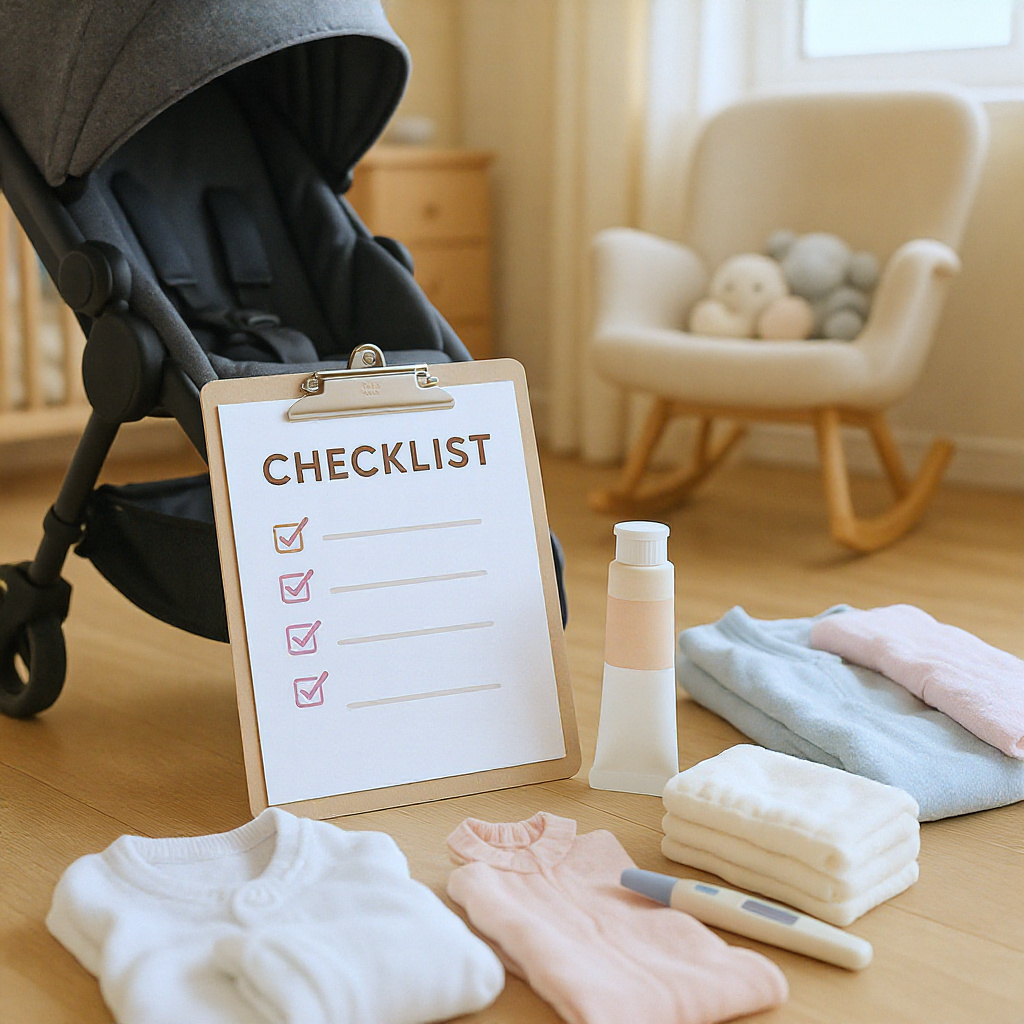 Checklist esențial pentru primele zile cu bebe – tot ce ai nevoie acasă și în maternitate