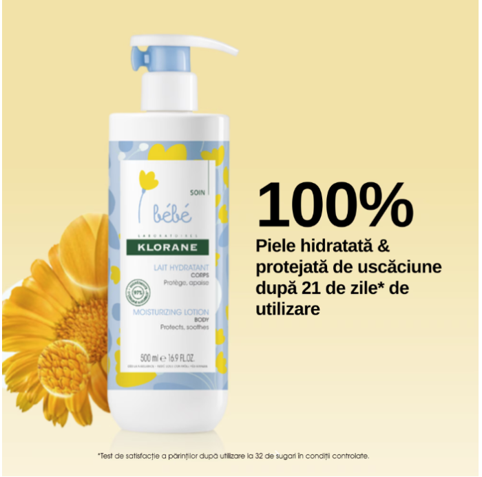 Klorane Bebe lapte hidratant, 500 ml [3]