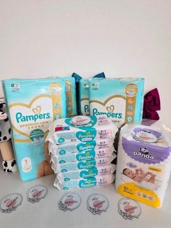 Module - Modul Standard PLUS Bebelle – Set lunar Pampers și Aleze