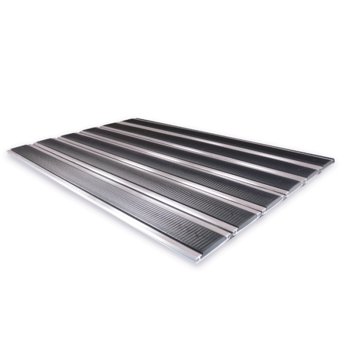 Ștergătoare de picioare din aluminiu Clean Rubber Wide – carpete din aluminiu trafic intens [8]