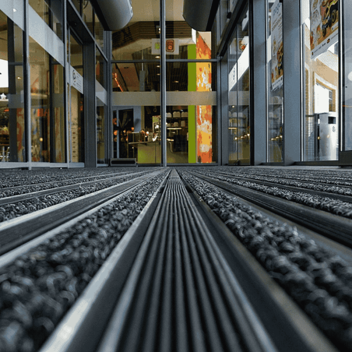 Ștergătoare de picioare din aluminiu Clean Ryps Rubber BeeGreen [2]