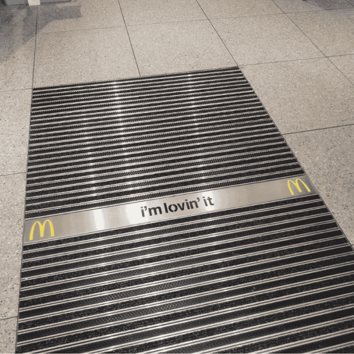 Ștergătoare de picioare din aluminiu LOGO CLEAN RYPS – covoraș personalizat cu inserție textilă [3]