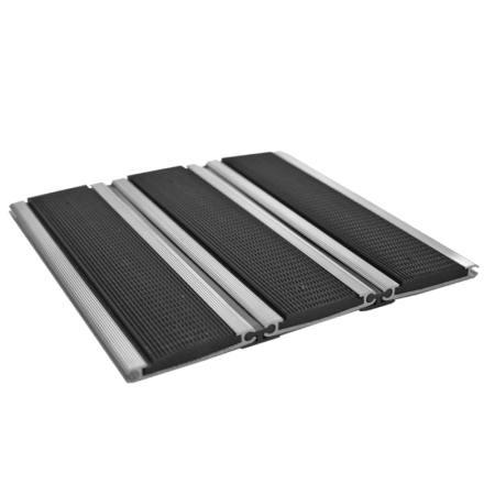 Ștergătoare de picioare din aluminiu Clean Rubber Wide – carpete din aluminiu trafic intens [3]