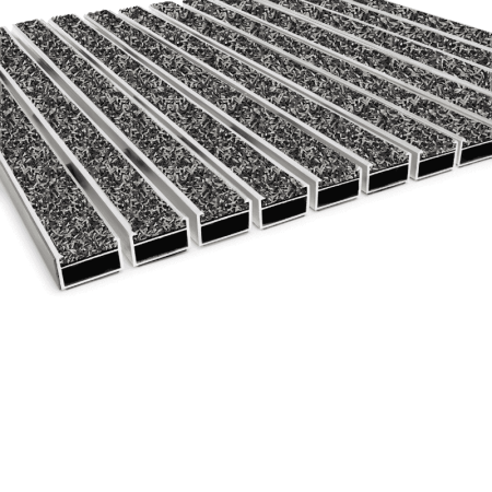 Stergatoare de picioare - Ștergătoare de picioare din aluminiu Clean Ryps Outdoor pentru exterior, cu inserție textilă rezistentă la abraziune și umezeală. Reduc murdăria și umiditatea la intrare, protejează pardoselile și scad costurile de curățenie. Recomandate pentru trafic intens și cărucioare.