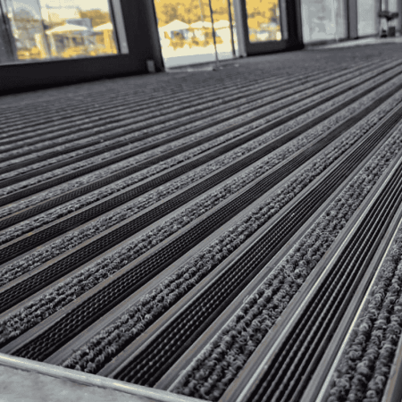 Ștergătoare de picioare din aluminiu Clean Ryps Rubber BeeGreen [5]