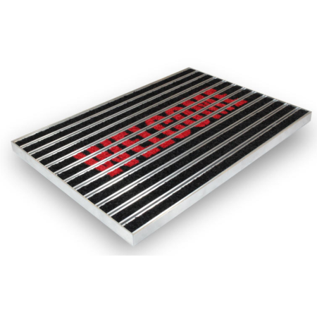 Stergatoare de picioare - Ștergătoare de picioare din aluminiu LOGO CLEAN RYPS – covoraș personalizat cu inserție textilă
