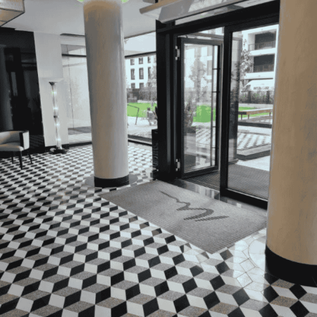 Ștergătoare de picioare din aluminiu LOGO CLEAN RYPS – covoraș personalizat cu inserție textilă [4]