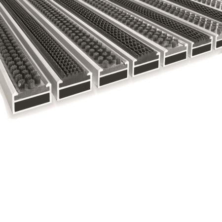 Stergatoare de picioare - Ștergătoare de picioare din aluminiu Ryps-Scrub – sistem profesional de curățare intrări