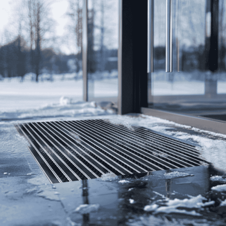 Ștergătoare de picioare din aluminiu Ryps-Scrub – sistem profesional de curățare intrări [1]