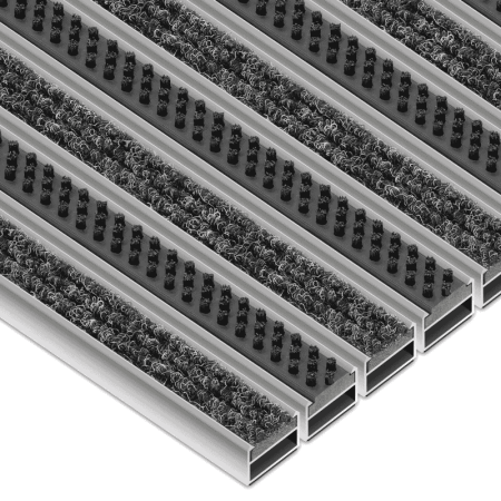 Ștergător de picioare din aluminiu Ryps-Scrub cu inserții textile și perii [2]