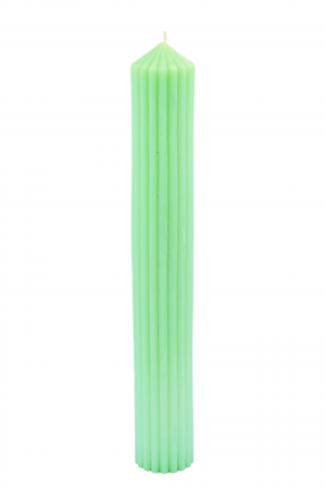 Lumanari canelate - Lumanare canelata - Verde