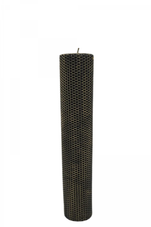 Lumanari din fagure 30x6 - Lumanare fagure - Negru-Auriu - 30x6